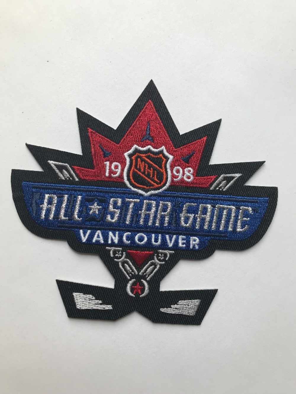 Reproduction NHL Vancouver Canucks 1998 All Star Game Patch.